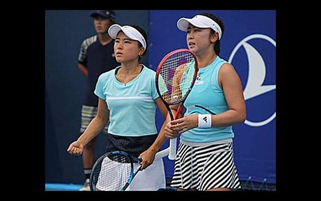 穂積絵莉/ 二宮真琴ペアが第1シード撃破