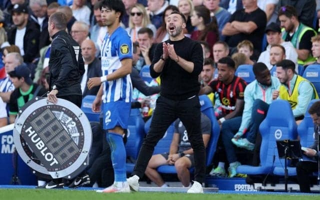 「なんか投げてる」「三笘より爆発してる」ゴールを決めた三笘本人よりも激しく喜ぶデ・ゼルビ監督が話題！「好きなんだよな〜」