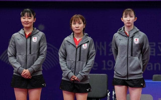 日本女子 中国に善戦もストレート負け。57年ぶりの金ならず、14年大会以来の銀メダル【卓球 アジア競技大会】