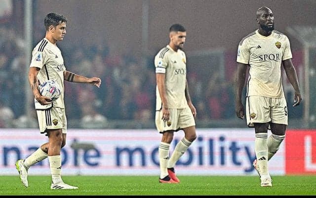 低調ローマがジェノアに4失点惨敗…昇格組に今季ホーム初白星献上で早くも今季3敗目…【セリエA】