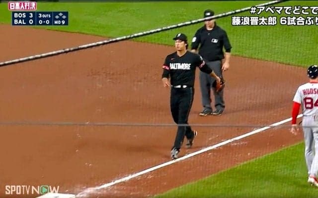 味方の好守に藤浪晋太郎ホッ 「あぶねー」ピンチを切り抜けた瞬間、本人もファンも胸を撫で下ろす
