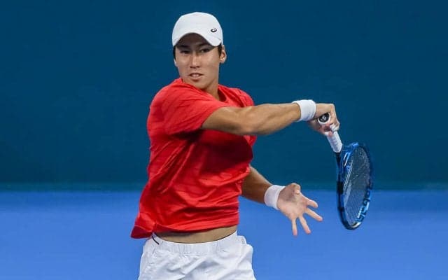 綿貫陽介、アジア大会は第1シードに敗れ銀メダル。パリ五輪出場権獲得にあと一歩及ばず