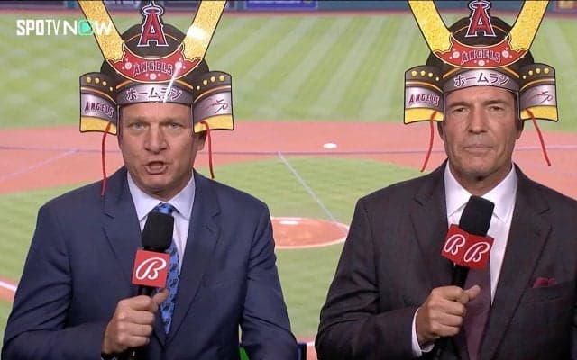 現地中継も「スゴイ！ショーヘイ！」大谷翔平のチームMVP受賞に賛辞 「しかも日本語w」“熱弁姿”に反響