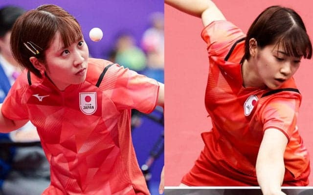 平野美宇・長﨑美柚が世界王者の中国ペアに敗れる。ベスト16で終戦【卓球 アジア競技大会】