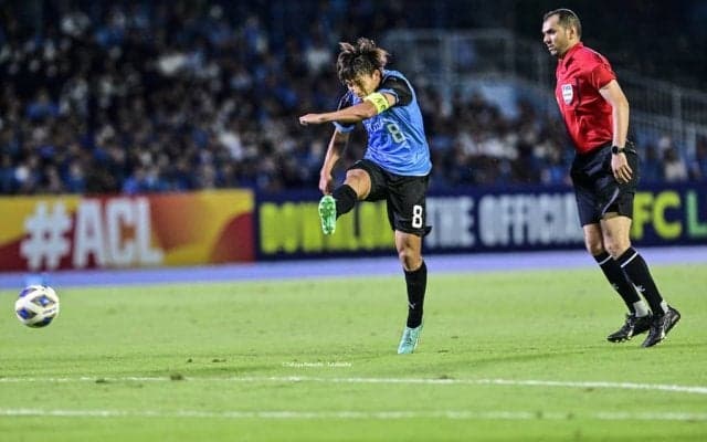 「そんなシュート隠してたの!?」川崎・橘田が韓国の強豪・蔚山から決めた弾丸ミドルが「速すぎて最初入ったかわからんかったわ」と大絶賛！ ACL2連勝を導く衝撃ゴール