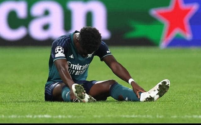 負傷交代のサカ…アルテタ監督は週末のシティ戦起用について「わからない」