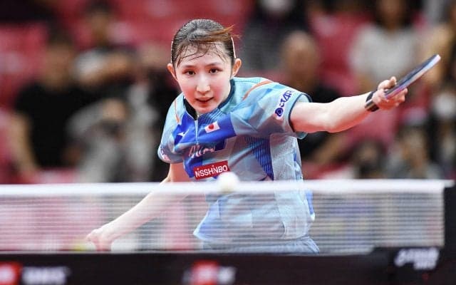 アジア銀の早田ひな シングルス初戦で地元中国選手に敗れる【卓球 WTT蘭州】
