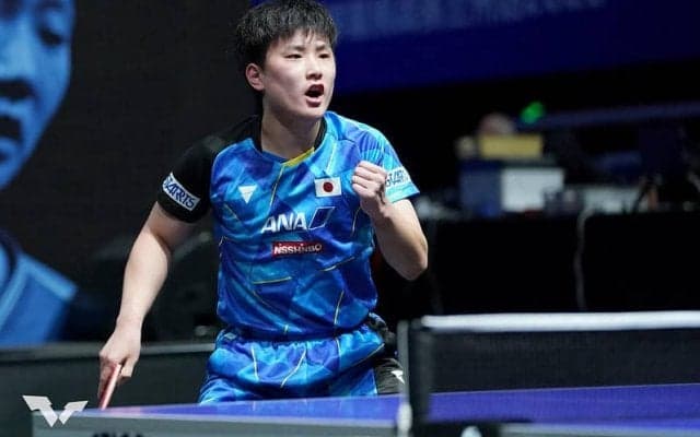 張本智和 中国の強打者を破って日本男子唯一のベスト8進出！【卓球 WTT蘭州】