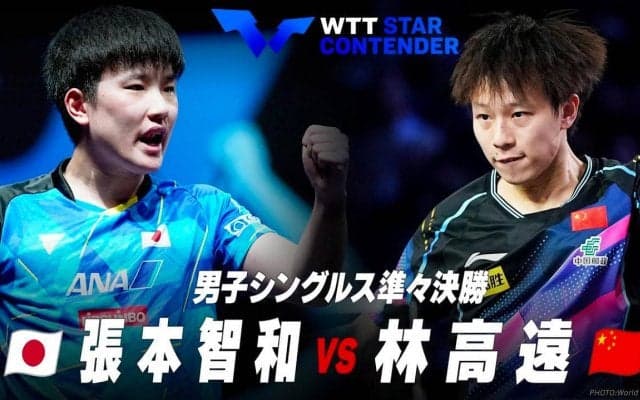 【準々決勝】張本智和 vs 林高遠｜WTTスターコンテンダー蘭州2023 男子シングルス