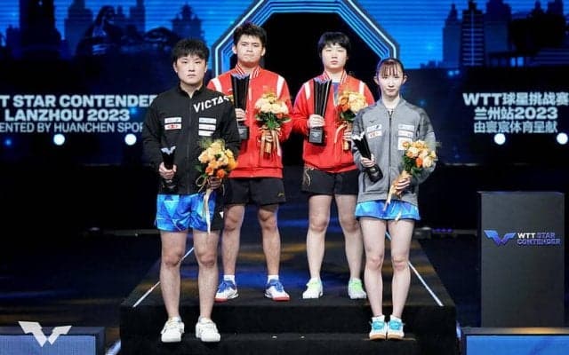 はりひなペアが中国ペアを撃破して準V！木原美悠も世界4位の中国選手に完勝しベスト8入り【卓球 WTT蘭州／結果まとめ】