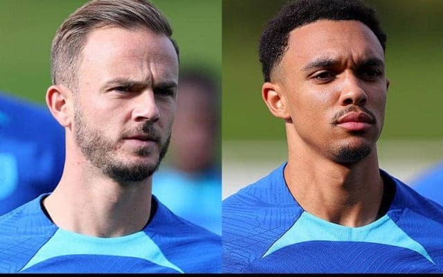 マディソンとTAAのイングランド代表2選手が誤審問題の直接対決巡ってやり合う？　強烈カウンターのリバプールDFに軍配か