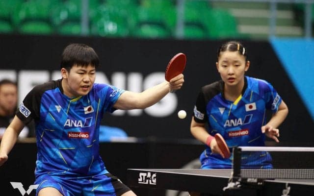 松島輝空・張本美和の10代コンビが準優勝。台湾の世界5位ペアに決勝で敗れる【卓球 WTTマスカット】