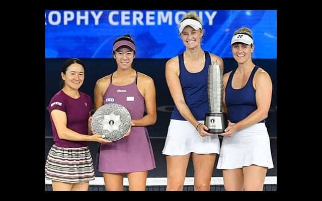 青山/柴原ペア 今季3勝目ならず