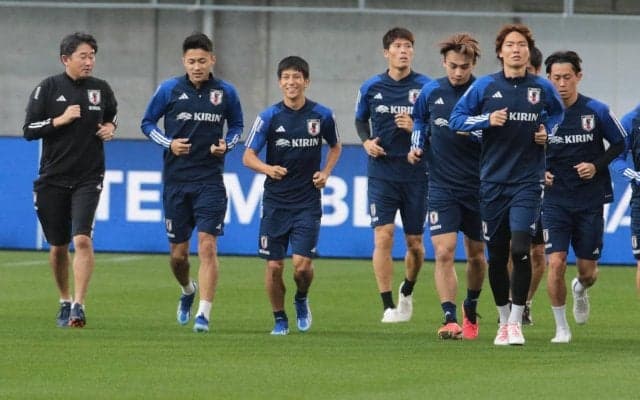 前日合流の奥抜侃志は全体練習に参加、負傷の中村敬斗は不在…17日にチュニジア代表戦【キリンチャレンジカップ2023】