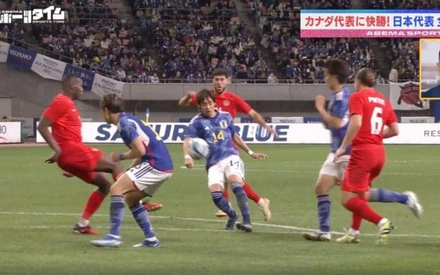 「メッシかよ！」スタジアム騒然… イナズマ純也が仕掛けた超絶スーパープレー　技あり“神フェイント”→美しすぎる浮き球パスに相手DF陣がダマされた瞬間