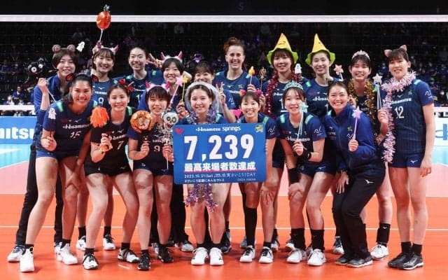 VリーグはV1女子も開幕　久光が新アリーナで連日7000人超の観客を前に連勝を飾る