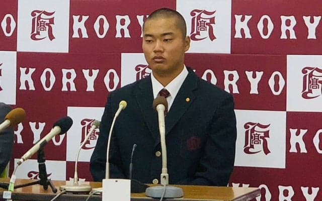 広陵・真鍋、4位までに呼ばれず会見場退席　表情は終始変えず…注目のスラッガーは進学へ