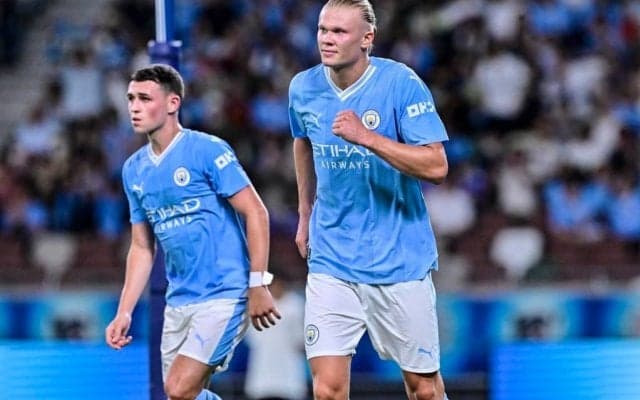 「シティも見つめるプロ野球ドラフト会議」マンチェスター・Cが”PLドラフト会議”をコラージュで作成！ 遠藤航の指名や喜ぶグアルディオラ監督に「バカおもろい笑」の声