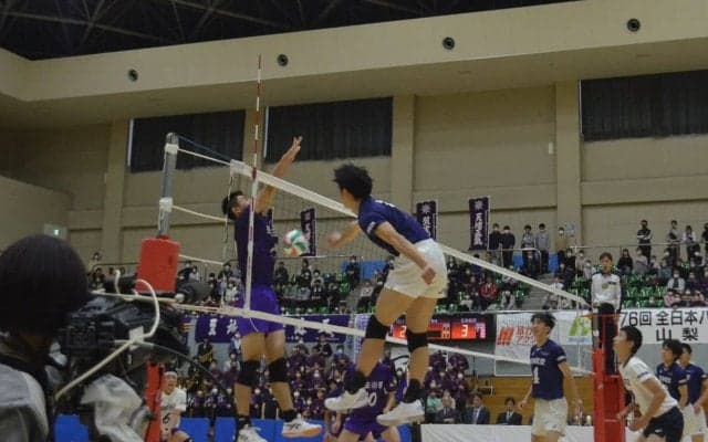 春高バレー山梨県代表　男子は日本航空が２２連覇、女子は帝京三が２年ぶり