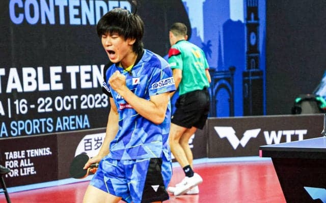 戸上隼輔 日本勢2番手32位に浮上！16歳・松島輝空がまたも自己最高位を更新＜卓球・男子 最新世界ランク＞