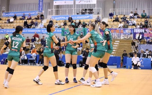 Vリーグ　V1女子の全12チームが出そろう　JT、久光が4連勝