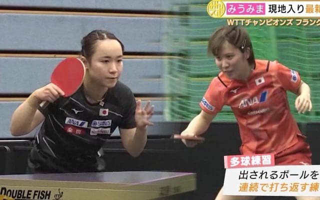 世界トップ32人が集結！みうみまが現地入り パリ五輪に向けて鍵を握る一戦に挑む！【卓球 WTTチャンピオンズ】