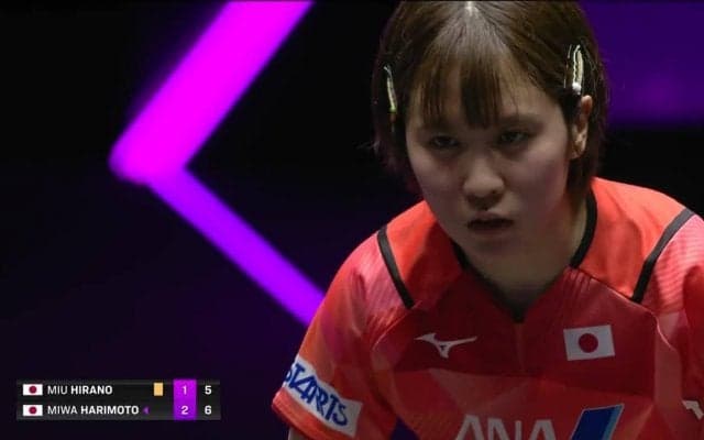 【女子1回戦ハイライト】平野美宇 vs 張本美和｜WTTチャンピオンズフランクフルト2023