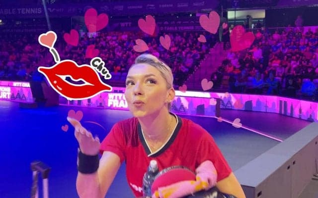 【サプライズの魔女】ルーマニアの妖精・セーチに投げキッスいただきました｜WTTチャンピオンズフランクフルト2023