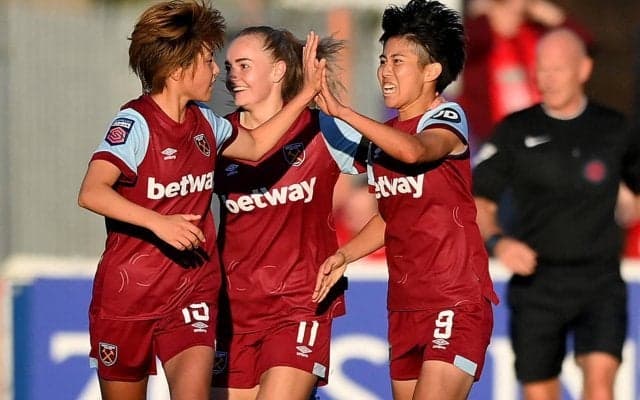 なでしこ植木理子、ウェストハム女子の10月のPOTMに選出！海外初挑戦でスタメン奪取に2ゴール