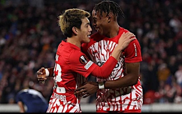 堂安のEL初ゴールなどでフライブルクが5発圧勝！守田欠場のスポルティングは2位をキープ【EL日本人選手】