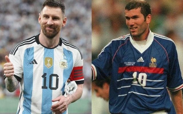 メッシとジダンが初対談！夢のユニフォーム交換も実現