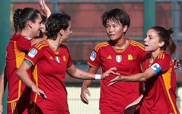 なでしこ南萌華がローマでの今季初ゴール！CKからのヘディング弾で大量点の口火に