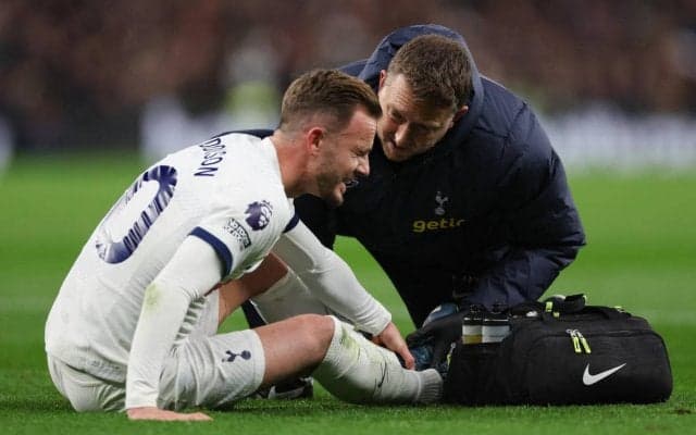 足首負傷のマディソンがイングランド代表不参加… トッテナムに残りリハビリに専念