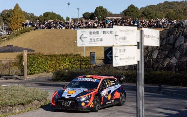 WRCジャパン：シェイクダウンはヒョンデのヌービルがトップ、勝田貴元は1.6秒差の3番手タイにつける