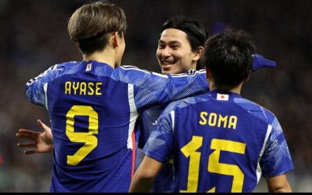 日本代表がミャンマーに上田綺世のハットなどで5発快勝スタート！　佐野海舟＆前川黛也もデビュー【2026W杯アジア2次予選】
