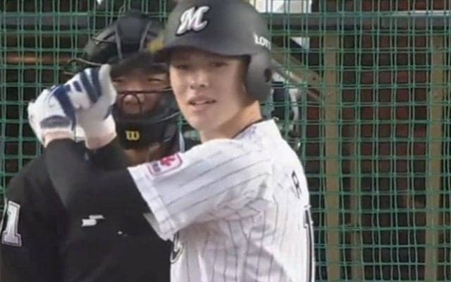 打撃もできる佐々木朗希は「天才ですね」　リベンジ決めた痛烈打に“ドヤ顔”