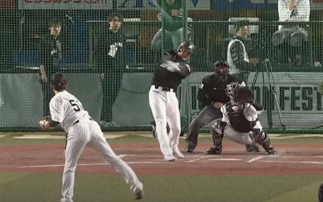 ロッテ右腕が衝撃弾「大谷2世来た」　スタンド中段…“打球破壊”が「エグすぎる」