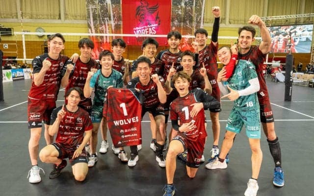 Vリーグ　V1男子はヴォレアスがV1初勝利に歓喜
