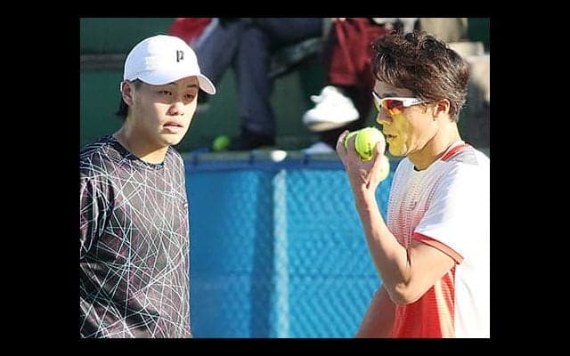松井俊英/上杉海斗ペア 初戦突破