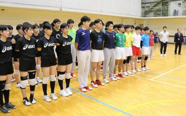 春高バレー、３８年ぶりアベックＶの千葉・習志野を市長が激励