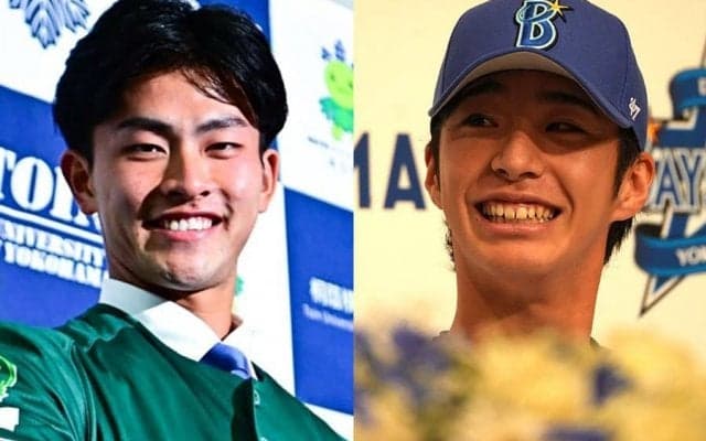 ドラ1外野手に「4」、筒香背負った「55」も…2球団が新人発表会見　24日の背番号