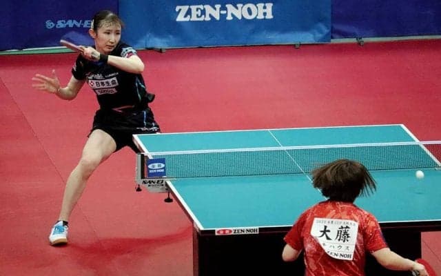 早田ひな、貫録の準決勝進出に「チャレンジャーの気持ちで来た」　パリ五輪は「出るだけじゃなくて金メダルを獲る」【全農CUP大阪】