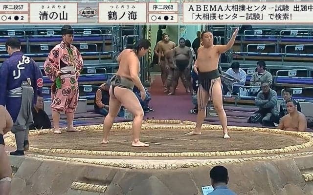 19歳力士、“一見の価値あり”な足ピンの四股を披露 15歳力士の華麗な上手投げで敗れるも確かな存在感