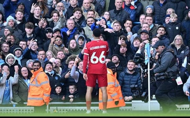 同点弾のアレクサンダー＝アーノルドが“黙れ”ポーズも、FAは処分検討せず