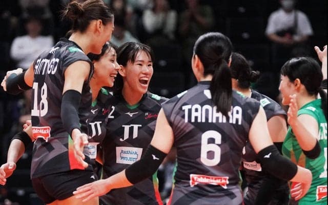VリーグV1女子　首位攻防戦はJTが久光に勝利