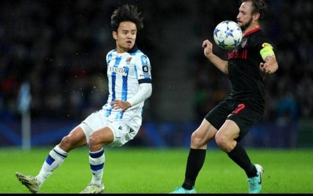 ターンオーバー敢行のソシエダがザルツブルクとゴールレスドロー…途中出場の久保は直接FKでゴールを脅かす【CL】