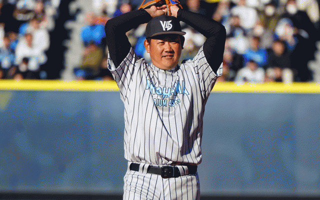 松坂大輔氏が引退後“初登板”　6407日ぶり凱旋…上地さんとのバッテリーで度会抑える