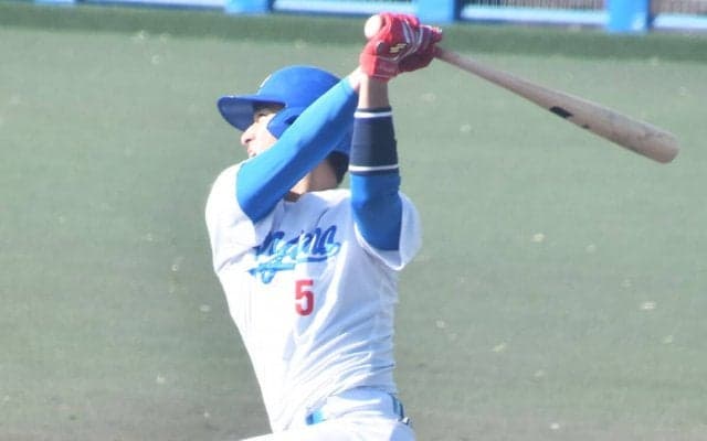 １年春のリーグ戦で４本塁打と衝撃の大学デビュー　青山学院大・佐々木泰は2024年ドラフトで上位指名されるか