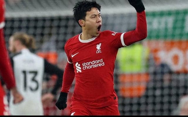 プレミア初得点の遠藤航に称賛やまず、リバプールOBも「彼の起用は正しい決断だった」