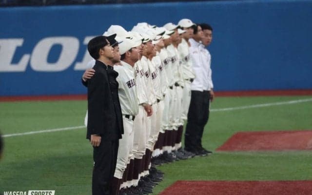 「苦楽を共にしてみんなと本気で野球ができて、心から良かったと思う」（森田朝主将）／秋季リーグ戦リーグ戦後コメント集